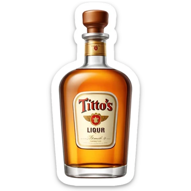 Tito’s liquor bottle sticker