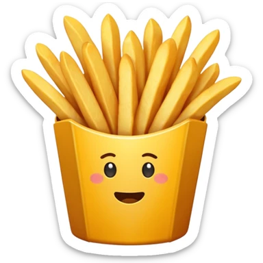 patatine fritte (giallo) sticker