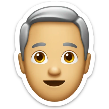 emoji of a person in a profile speaking sticker