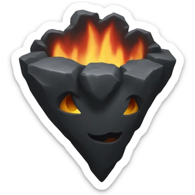 Black hearth with rrose sparks sticker