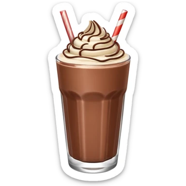 Chocolate milkshake sticker