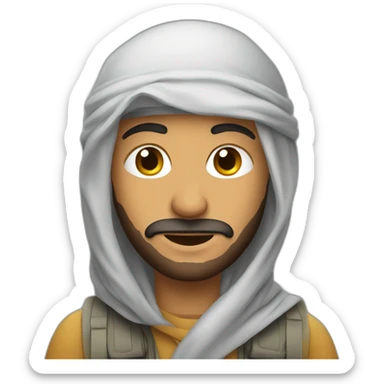 arab-migrant-on-a-plane sticker