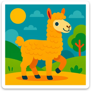 Lama sticker