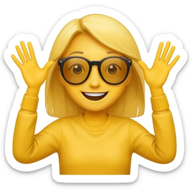 An emoji best used to describe dancing, rnb & hip hop sticker