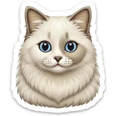 Ragdoll seal bicolor point  sticker