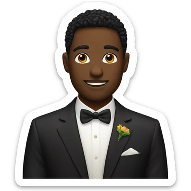 black gay couple sticker