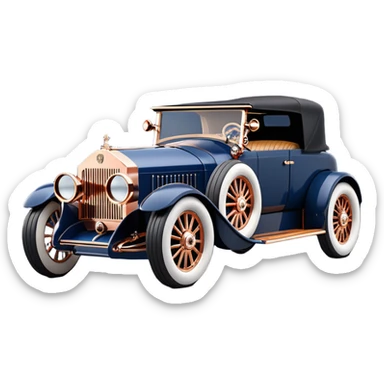 dark blue led lights Darth Vader’s hot rod nazi 1927 delicately inlaid rose gold wood barrel accents Scrooge McDuck’s Rolls Royce efficiently powered by futuristic electric motors and dynamos with wide racing wheels that are strong agility advanced suspension and steering sticker