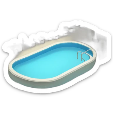 swimming pool hotel sticker