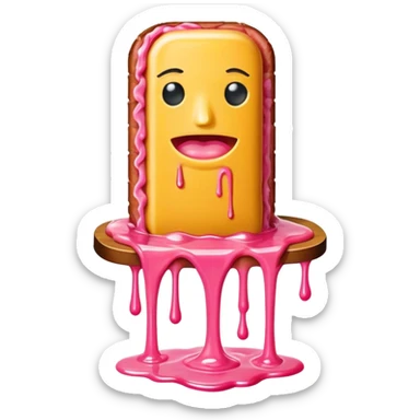  SPAM meat melted pink dripping sauce neo classical statue sticker