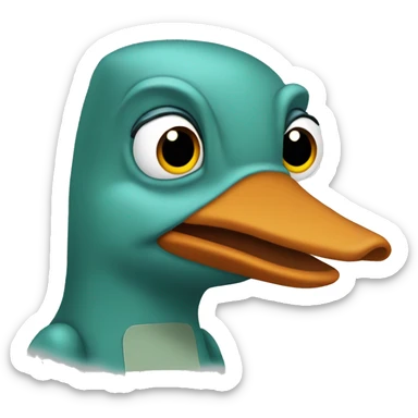 Perry the platypus sticker
