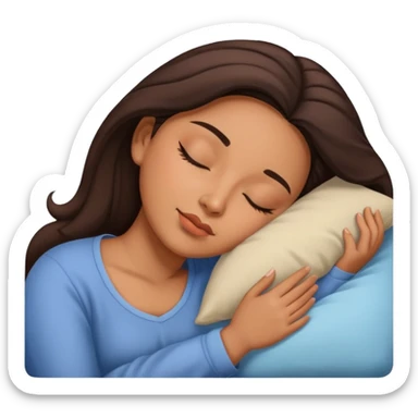 Latina baddie sleeping sticker