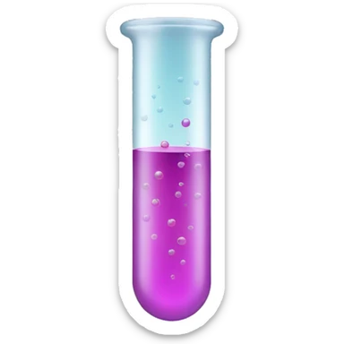 test tube sticker