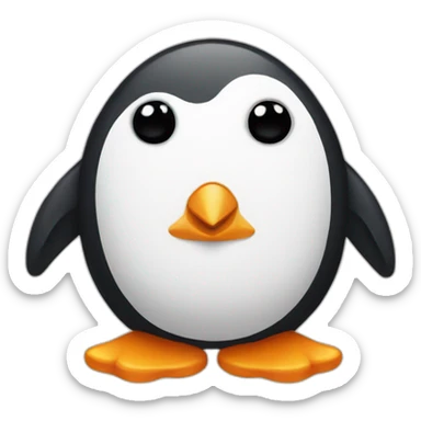 Four penguin sticker