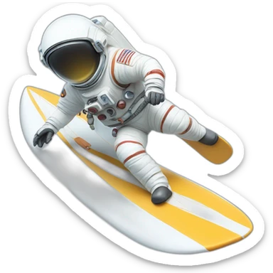 Astronaut surfing surfboard saying LFG sticker