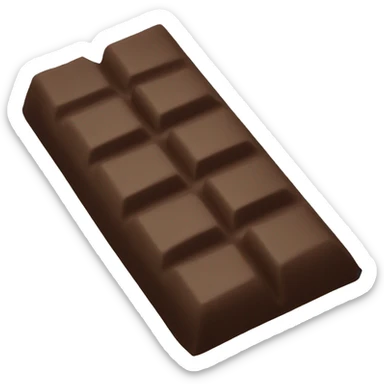 A chocolate bar sticker
