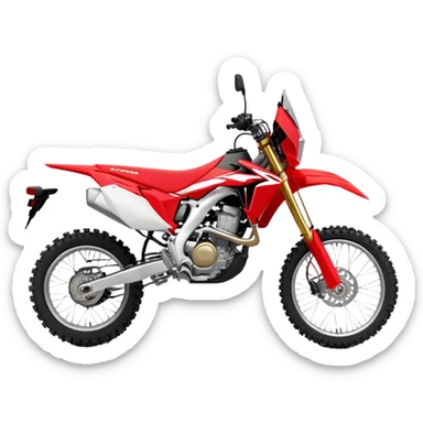 Honda CRF (Dirtbike) - Honda CRF250R (Model Year: 2022) (Iconic colour: Red) sticker