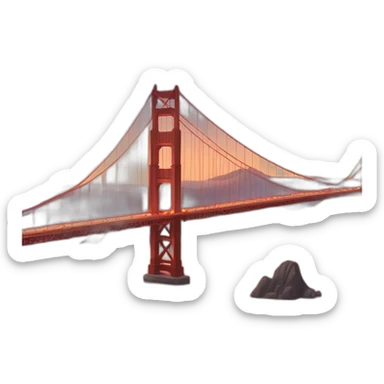 golden gate bridge sf sticker