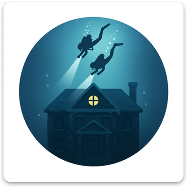 an emoji that symbolizes this movie the deep house sticker