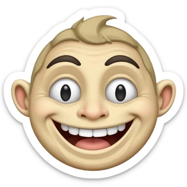 Troll face  which use in edits sticker