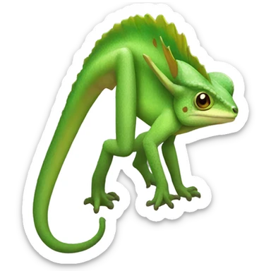 Camaleon green sticker