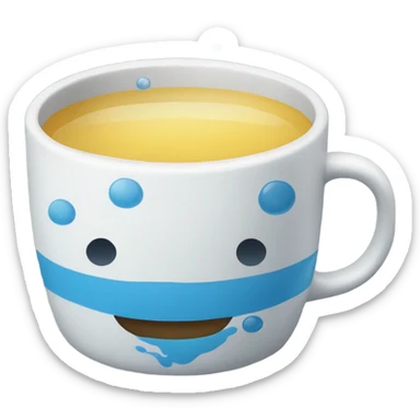 Taza con agua sticker