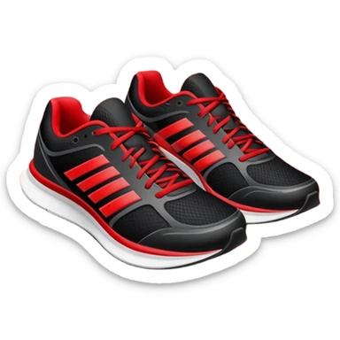 Running shoes placed on a professional track, ready for a sprint. The vibrant background features a stadium with cheering fans, a bright blue sky, and a digital timer displaying race time. Motion lines emphasize speed and energy. Transparent background highlights the athletic spirit. sticker