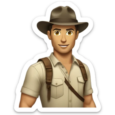 Cristiano ronaldo indiana jones sticker