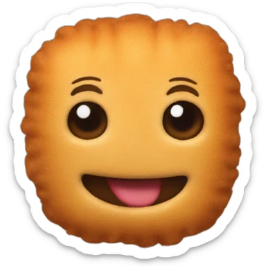 Chat mang croquettes sticker