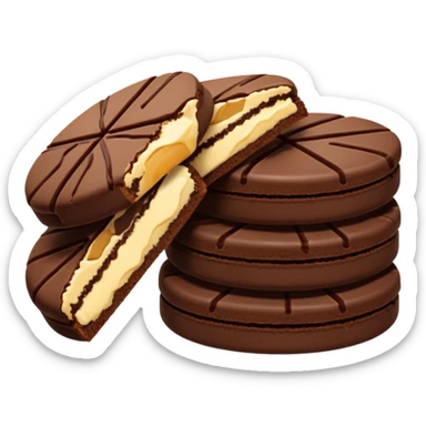 Full chocolate shortbread cookies (without chocolate chips) sticker