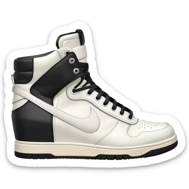 rick owens milk dunk all white, no black sticker