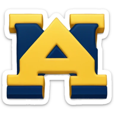 The university of Michigan with a x through it sticker