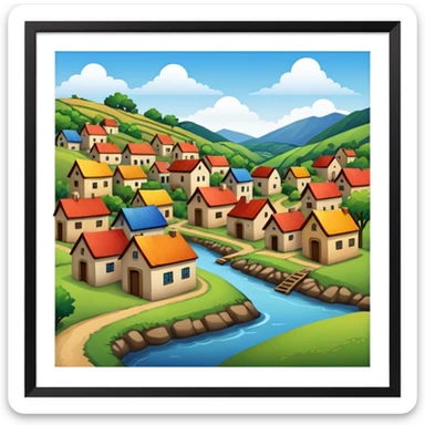 Villege Asthatic sticker