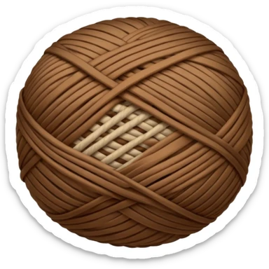 brown yarn  sticker