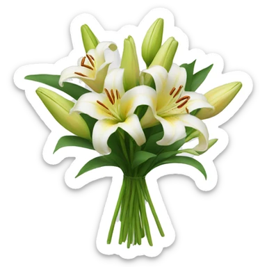 lily bouquet sticker