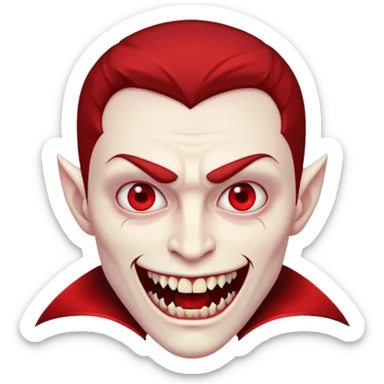 red men Vampire sticker