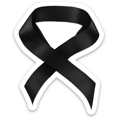 Black ribbon that says “la vie est belle” sticker