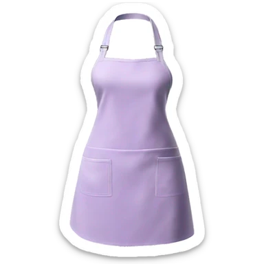 Realistic isolated light purple kitchen apron  sticker