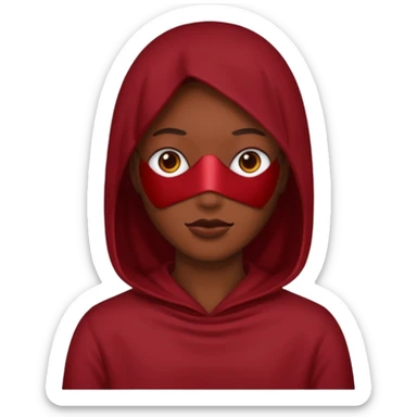 Cery dark Red point without face sticker