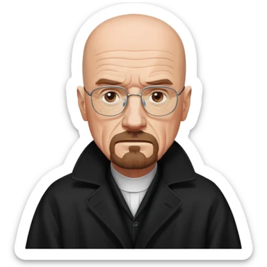Walter white in coat  sticker