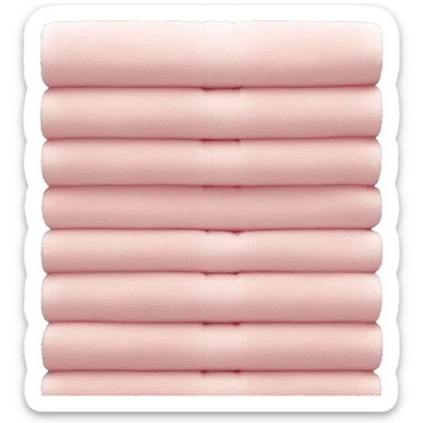 Light pink stacked towels sticker