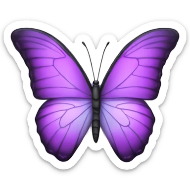 Purple butterfly  sticker