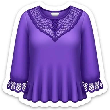 Purple Lace Clothing sticker