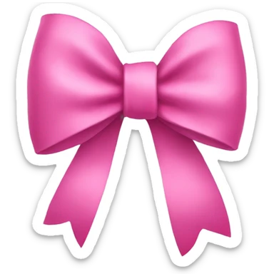 Pink bow sticker