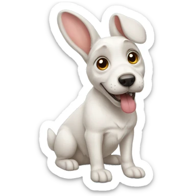 Rabbit dog sticker