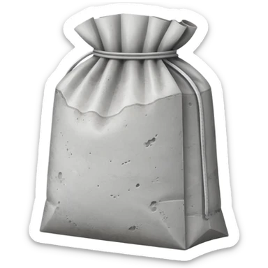 bag of concrete mix sticker