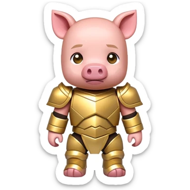 Minecraft baby Piglin sticker