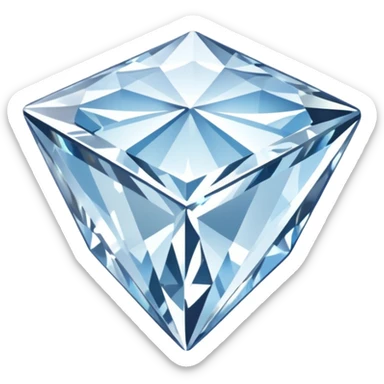 princess cut diamond sticker
