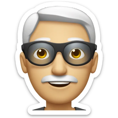 BLIND MAN whith photocamera sticker