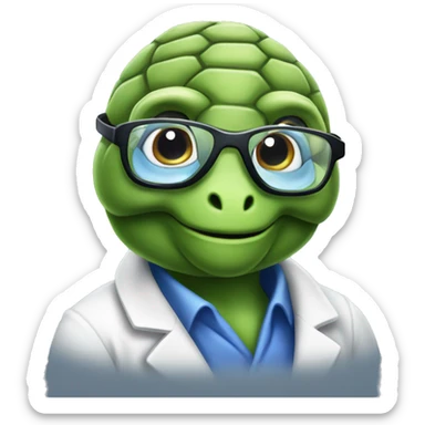 chemist tortoise sticker