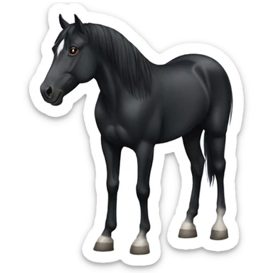 Black Horse sticker